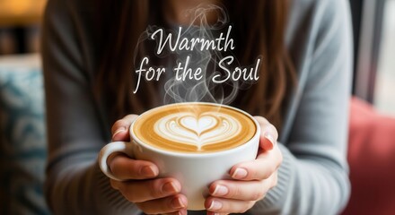 Indulge in the cozy comfort of a warm latte, the perfect pick-me-up for a chilly day, adding a touch of blissful relaxation to your morning routine.