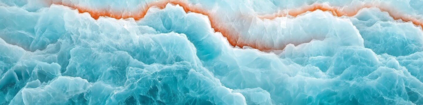 Elegant Onyx Aqua Blue Marble Background with Unique Agate and Quartz Natural Mineral Textures