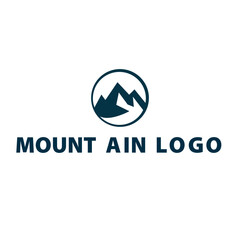 Minimalist Mountain Logo Design for Outdoor & Adventure Brands