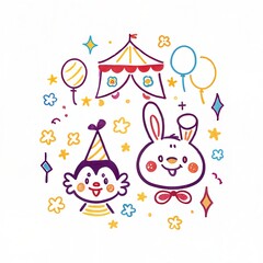 Obraz premium cute cartoon illustration artwork