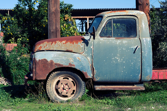 abandoned old truck