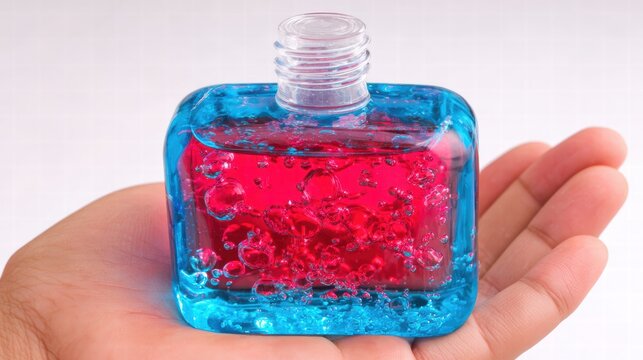 Hands sanitizing in a bright clean scene highlighting modern minimal hygiene concept.