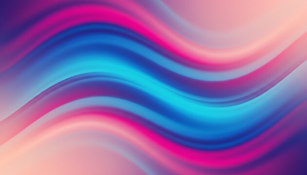 Vibrant abstract wavy background with flowing gradient colors of pink blue and purple creating a fluid and dynamic visual effect for design