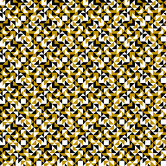 Abstract seamless threetone mosaic pattern background design - repeating vector graphic