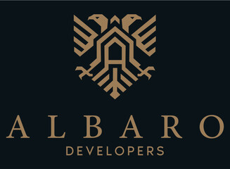 Luxury Geometric Logo for Albaro Developers | Elegant Construction Branding Vector