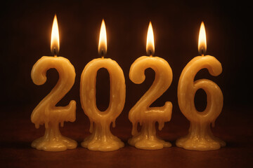 2026 in the form of candles that burn and melt in the darkness, creating a cozy holiday feeling
