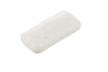 Chewing gum pads isolated on a white background. Full depth of field. Close-up