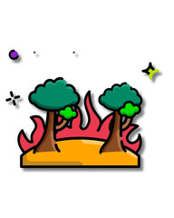 vector illustration of a tree