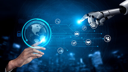 AI artificial intelligence drives data analytics with predictive models, smart dashboards, and virtual assistant insights for data-driven business decisions. Vouch