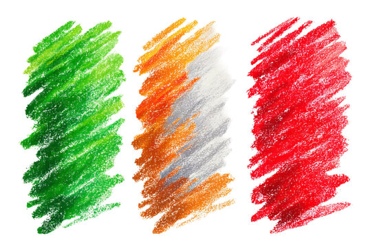 Kolory flagi Włoch: zielony, biały i czerwony