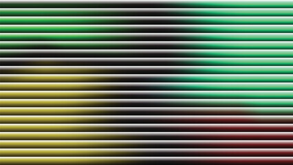 Abstract background with horizontal stripes in varying shades of green yellow and gray