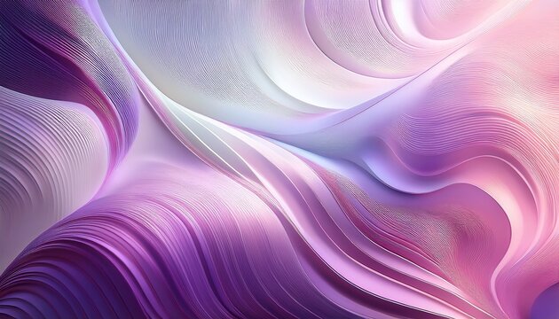 Textured Abstract Background With A Flowing Holographic Gradient In Pastel Purple Pink And White Contemporary Art Backdrop For Modern Digital Presentations Or Futuristic Tech Visuals