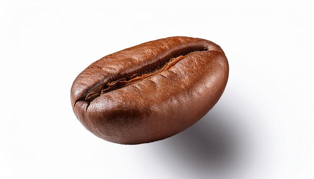 Food And Beverage Concept Coffee Bean Isolated On Transparent Background 3D Rendering Illustration Png Format