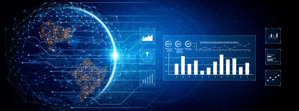 An interface for financial data analysis and stock market reporting. A collection of charts for tracking trends, performance, and investment data. Motif