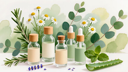 Exploring natural essences in a tranquil herbal setting