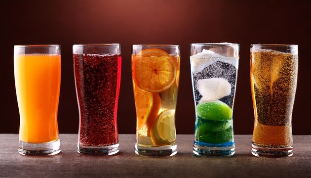 Soft Drinks And Fruit Juice Mixed With Soda High In Sugar Have A Negative Effect On Physical Health