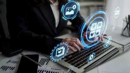 Concept of social media revolutionizes digital communication. This platform enables global connectivity, enhancing social media strategies for effective marketing and engagement. Funnel - Powered by Adobe