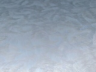 White window glass appearing visually frosted with a layer resembling ice or winter condensation for privacy or decoration.