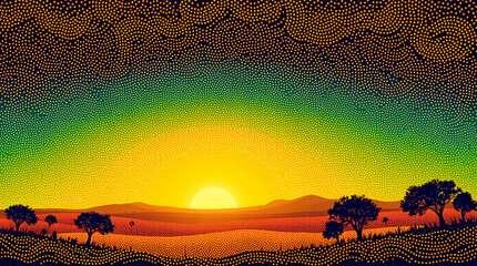 abstract background dot art illustration