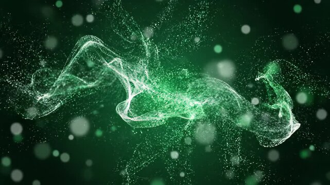 Green Screen Abstract Particle Burst Animation Motion Graphics