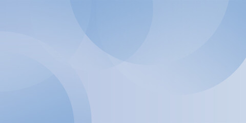 Astract light blue color gradient background, with translucent circle shape geometric pattern. Modern circle. Ready for advertisment, banner, backdrop, invitation. Vector illustration.