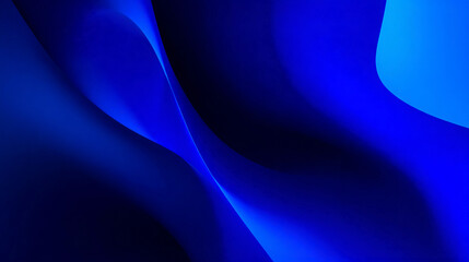 Abstract blue waves with smooth curves and gradients in design