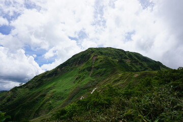 広大な高層湿原が広がる苗場山の写真素材