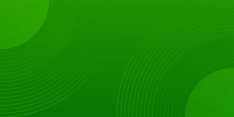 Green gradient geometrci with circle abstract background.