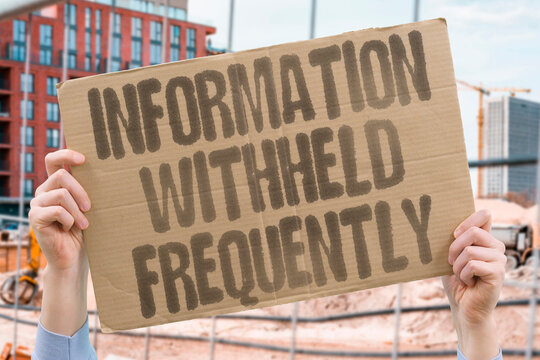 "Information Withheld Frequently" Details kept from expecting mothers. HIDDEN. SECRET. UNDISCLOSED. KNOWLEDGE. FACTS.