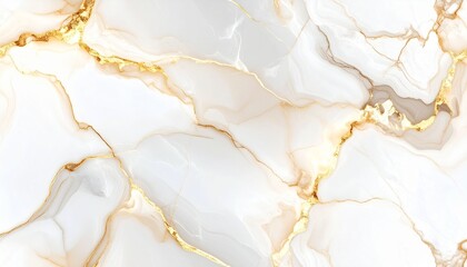 解像度ベージュ＆ゴールド大理石パターンHigh-Resolution Beige & Gold Marble Pattern