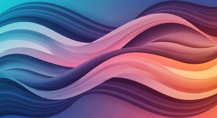 Obraz premium Abstract Flowing Waves of Color Gradient Background.