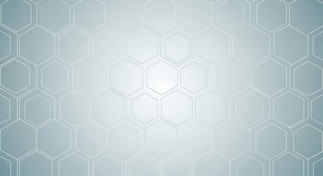 Abstract Hexagon Pattern Background with Light Center. - Powered by Adobe