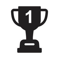 First Place Icon – Trophy Cup, Winner Award, and Victory Symbol.