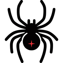 Black Widow Icon Vector