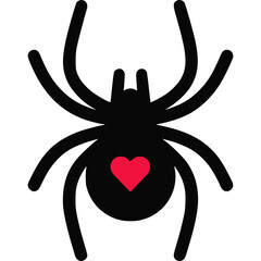 Black Widow Icon Vector