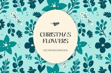 Stunning Illustrations of Beautiful Christmas Flowers Perfect for Your Festive Designs