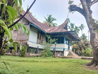 Traditional Minangkabau Pavilion at Sijunjung West Sumatera