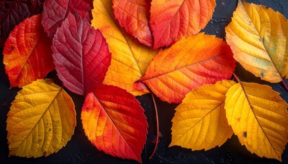 Fototapeta premium Autumn Leaves Pattern.