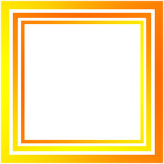 Concentric Squares With Yellow-To-Orange Gradient And White Center — Geometric Abstract Design For Visual Composition, UI Layouts, Or Decorative Templates