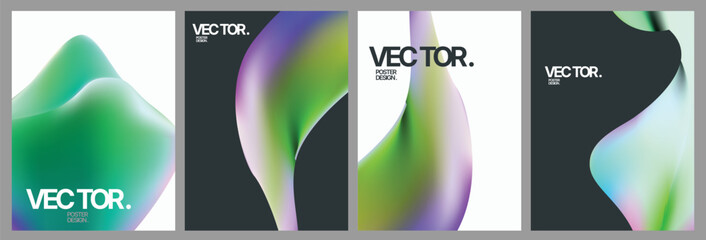 Luminous iridescent swirls blending vibrant greens and purples