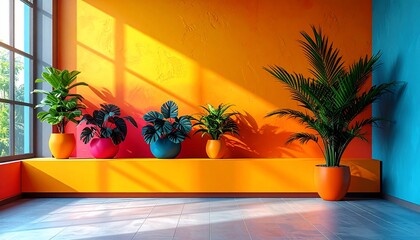 Sunny Room with Plants.