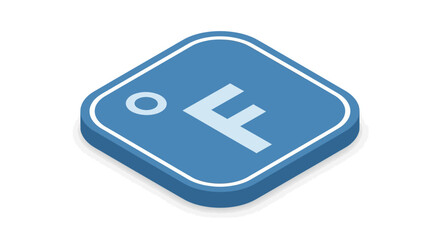 Email symbol on blue 3d isometric block with icon design for communication concepts