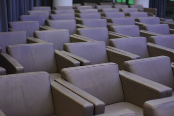 Empty Business Event Hall Seating Arrangement
