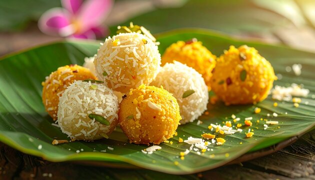 Laddu Selection. Traditional Indian Dessert