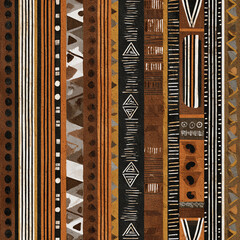 A painting of a patterned design with a lot of detail