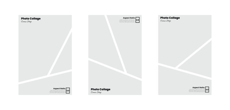 Photo panel sequence in a vertical 2:3 format styled with comic vibes