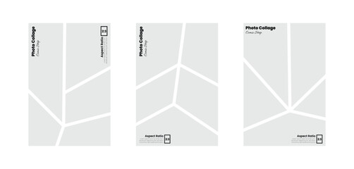 Vertical 2:3 ratio comic themed photo panel concept