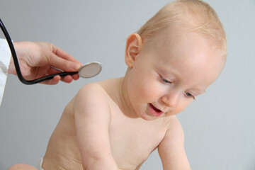 Baby at Routine Checkup With Pediatric Specialist