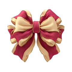 A vibrant decorative bow with rich colors, perfect for gifts and celebrations.