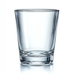 A clear glass tumbler perfect for serving drinks, featuring a simple yet elegant design.